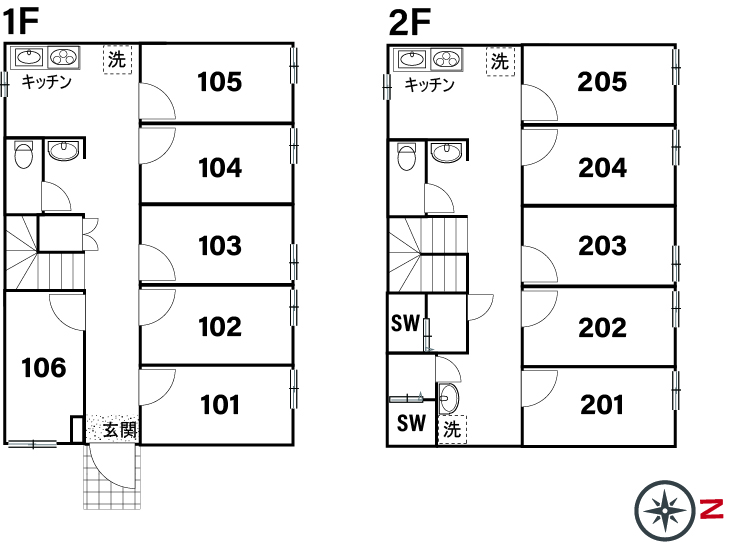 C130/F116 TOKYO β 五反野11 (Co-living house五反野)間取り図