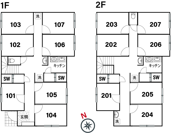 C134/K135 Tokyoβ Umejima 14間取り図