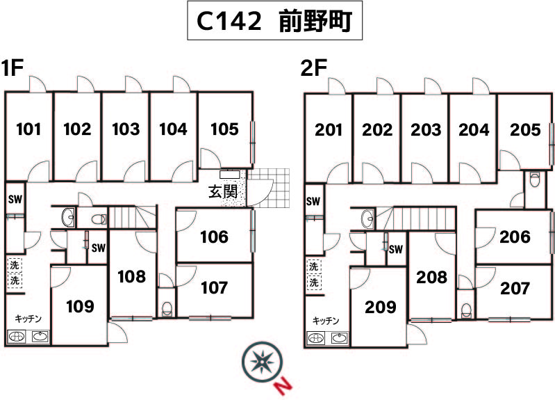 C142/K513 Tokyoβ 板橋本町2間取り図