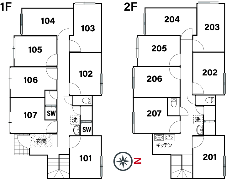 G132/K511 Tokyoβ네리마카스가초8間取り図
