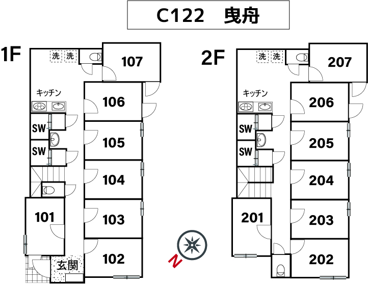 C122/L3 Tokyoβ 曳舟間取り図