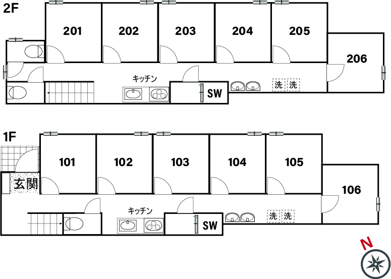 C57/K474 Tokyoβ Numabukuro 15間取り図