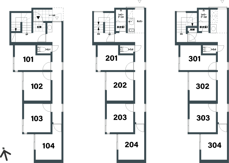 G137/J225 Tokyoβ Machiya-nichome間取り図