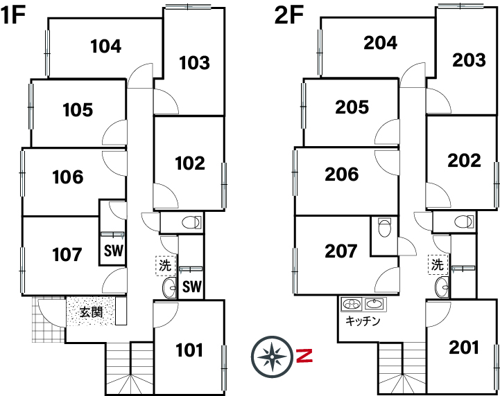 G132/K511Tokyoβ Nerima-kasugacho 8間取り図