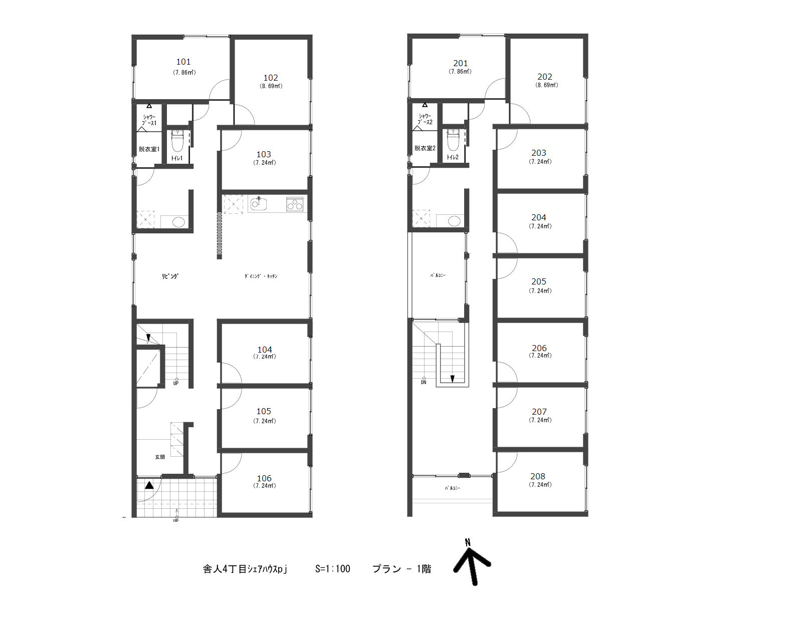 G34/L28 okyoβ Minumadai-shinsuikoen 2間取り図