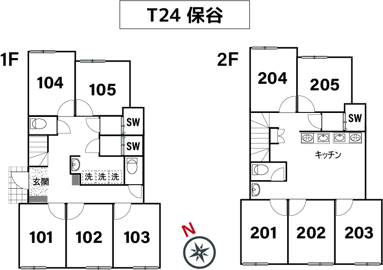 T24/F10  TOKYO β 保谷15間取り図