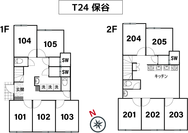 T24/F10  TOKYO β 保谷15 (プレシェア保谷)間取り図