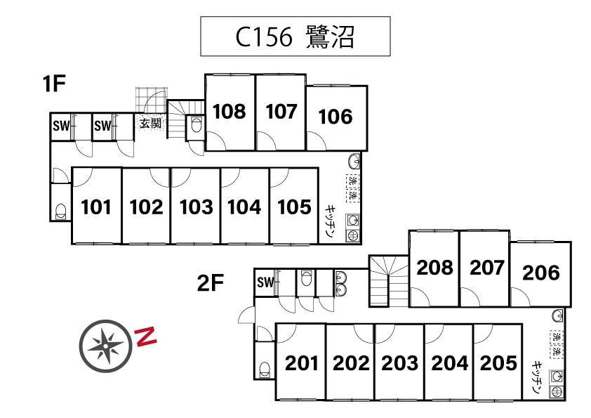 C156/K160 Tokyoβ Saginuma間取り図