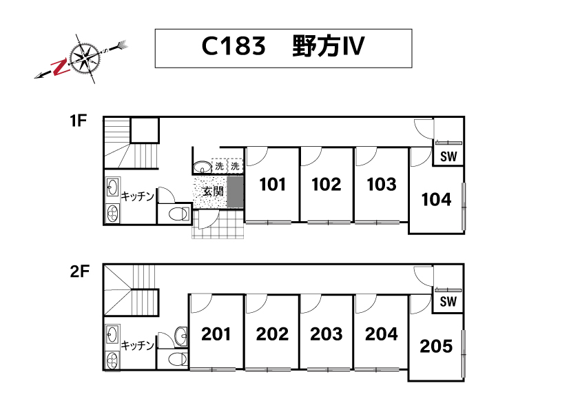 C183/J154 Tokyoβ 野方19間取り図