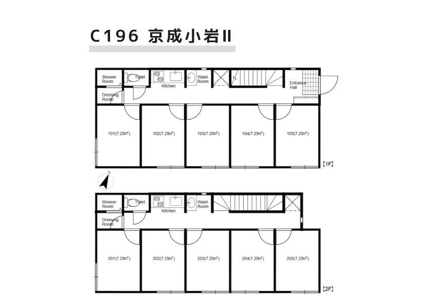 C196/J22 Tokyoβ Keiseikoiwa 1 (co-living house Keisei-koiwa) 間取り図