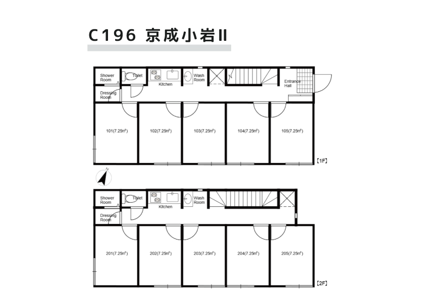 C196/J22 Tokyoβ Keiseikoiwa 1間取り図