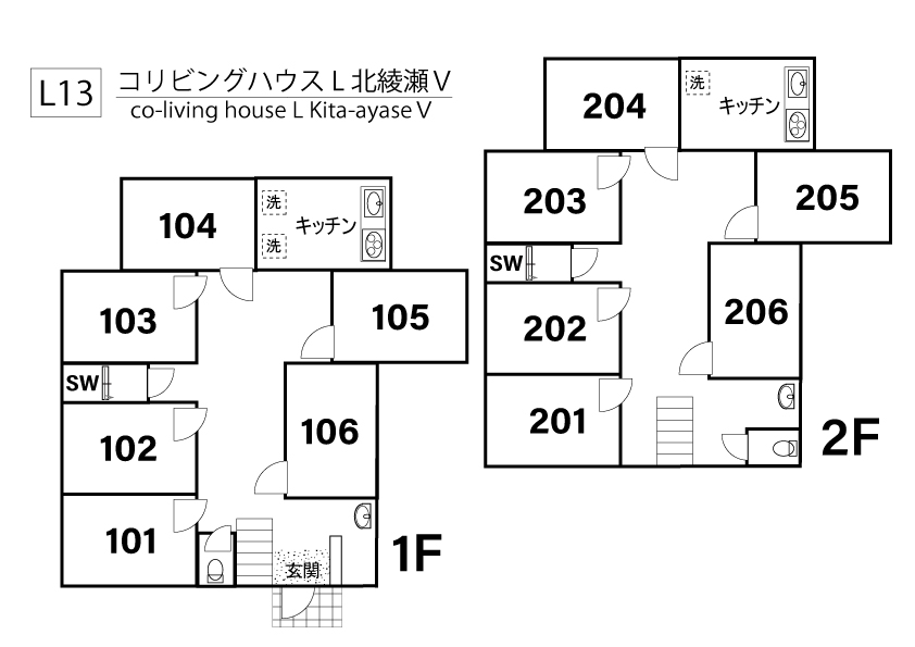 L13 Tokyoβ 青井7間取り図