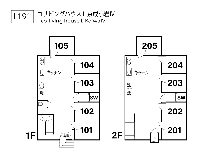 L191 Tokyoβ 京成高砂8間取り図