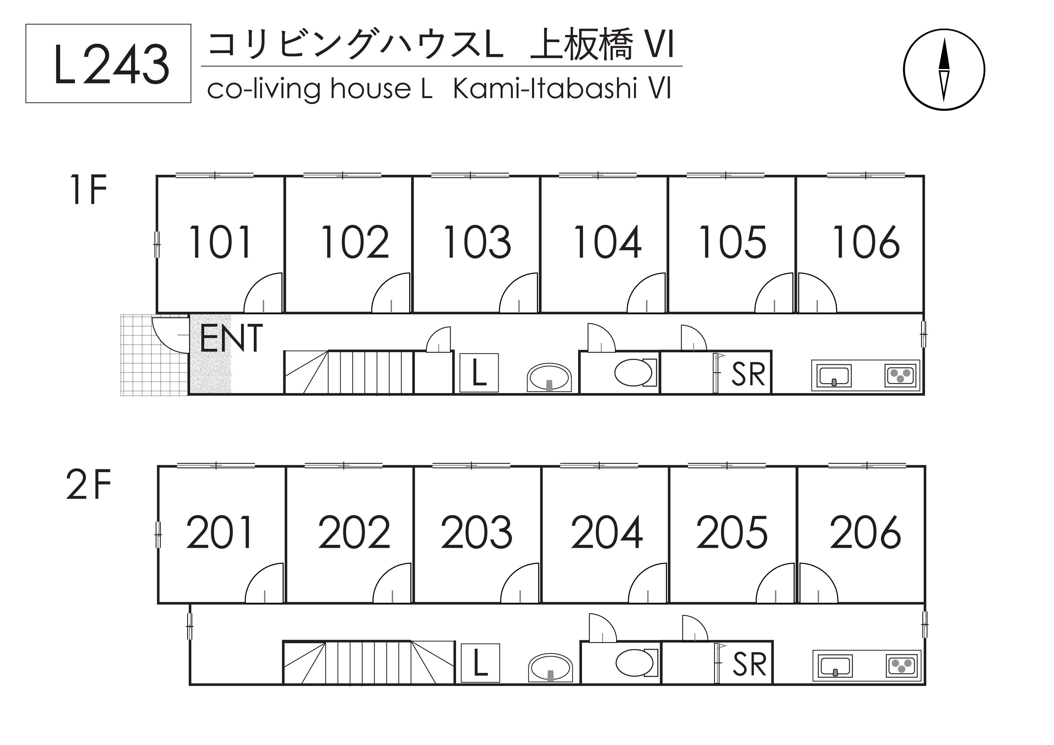 L243 Tokyoβ Kami-itabashi 9間取り図