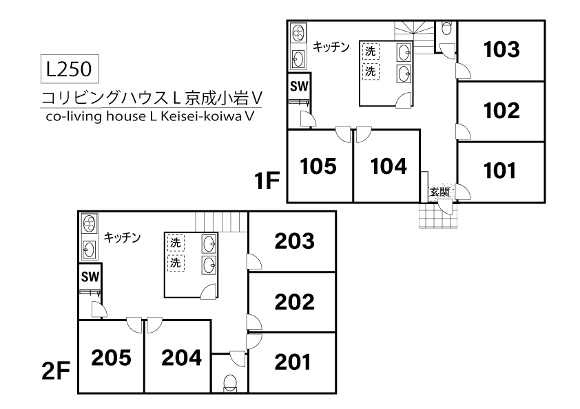 L250 Tokyoβ 京成小岩4間取り図