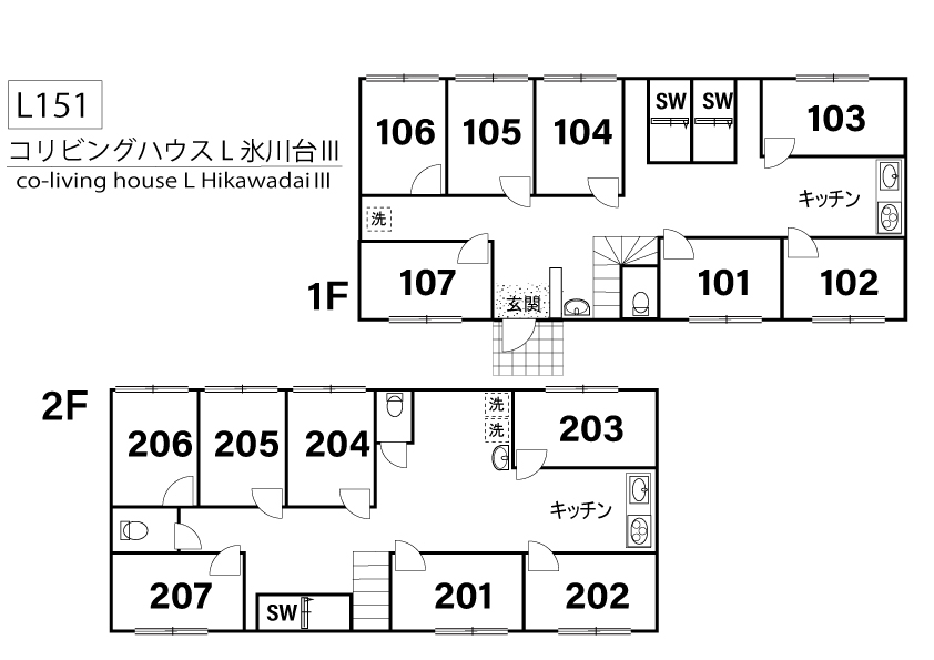 L151  Tokyoβ 氷川台5間取り図