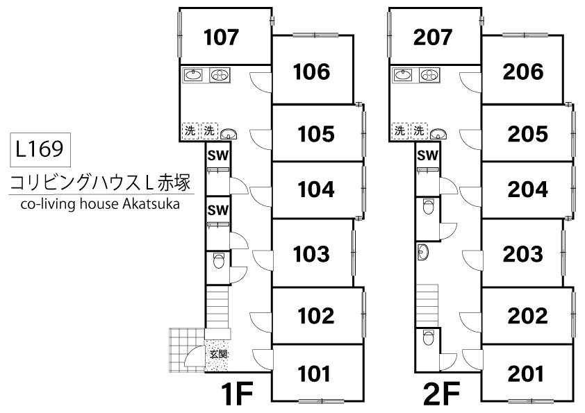 L169 Tokyoβ 下赤塚6間取り図