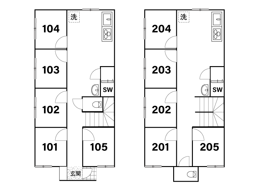 J156 Tokyoβ 舎人公園8（コリビングハウス J 谷在家Ⅳ）間取り図