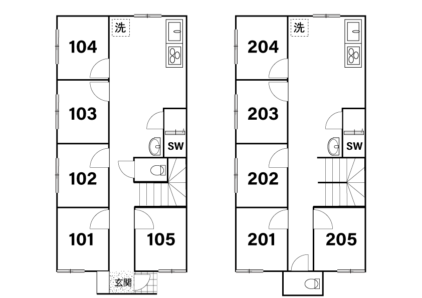 J156 Tokyoβ Toneri-koen 8間取り図