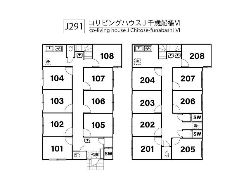 J291 Tokyoβ 千歳船橋10間取り図