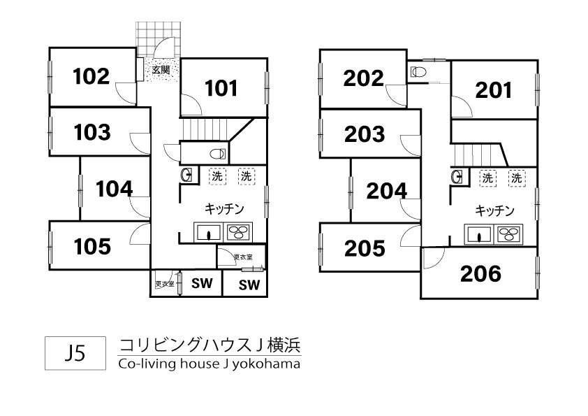 J5 Tokyoβ 黄金町間取り図