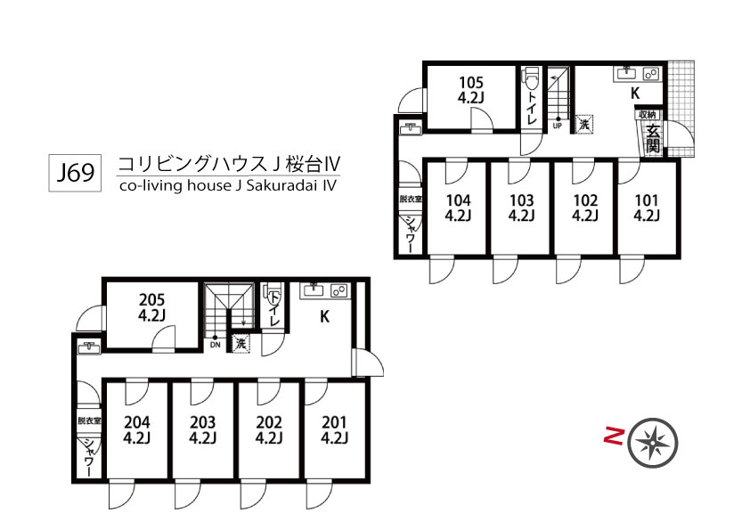 J69 Tokyoβ 桜台2間取り図