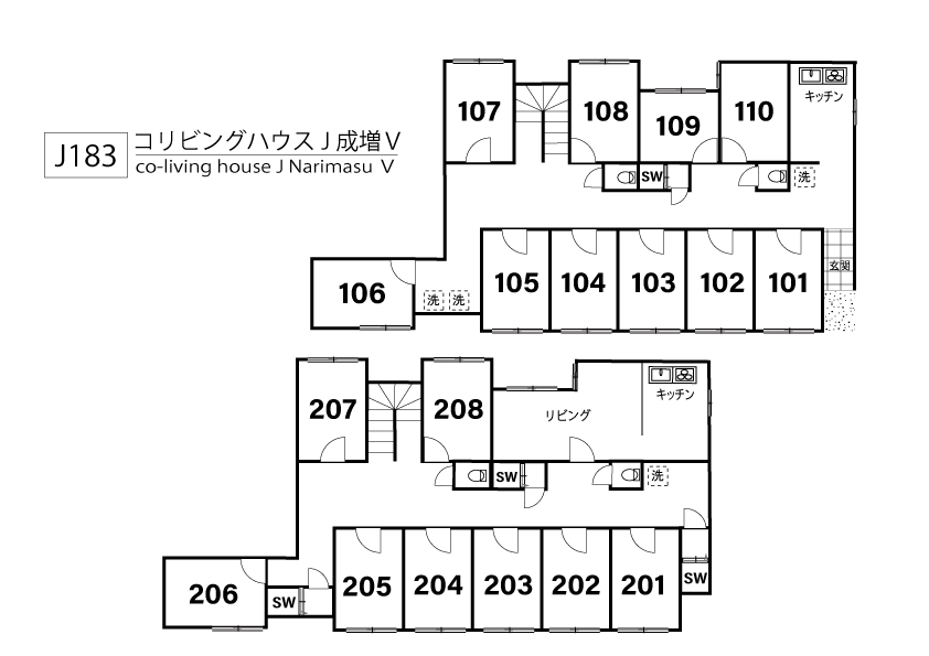 J183 Tokyoβ 地下鉄成増1間取り図