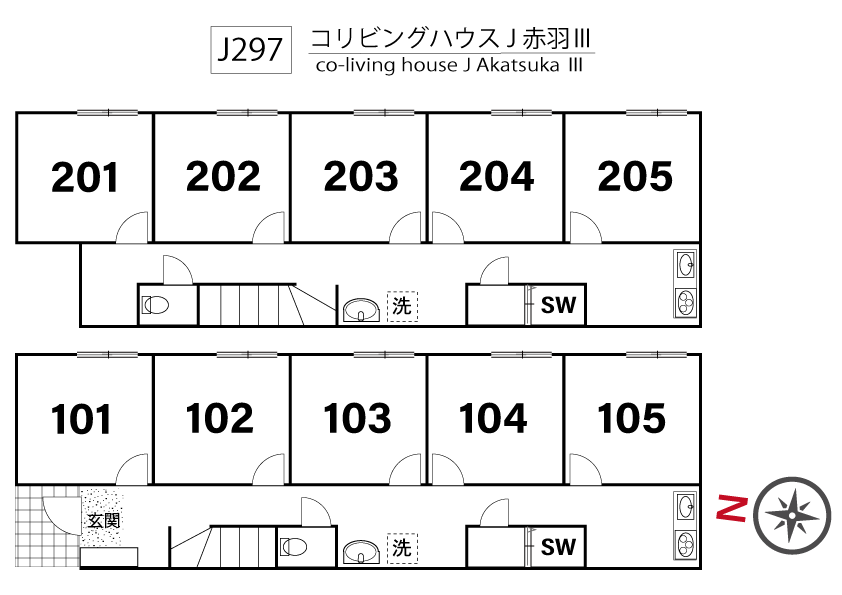 J297 Tokyoβ 赤羽3間取り図