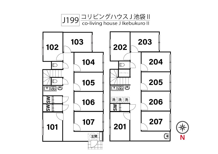 J199   Tokyoβ 要町4間取り図