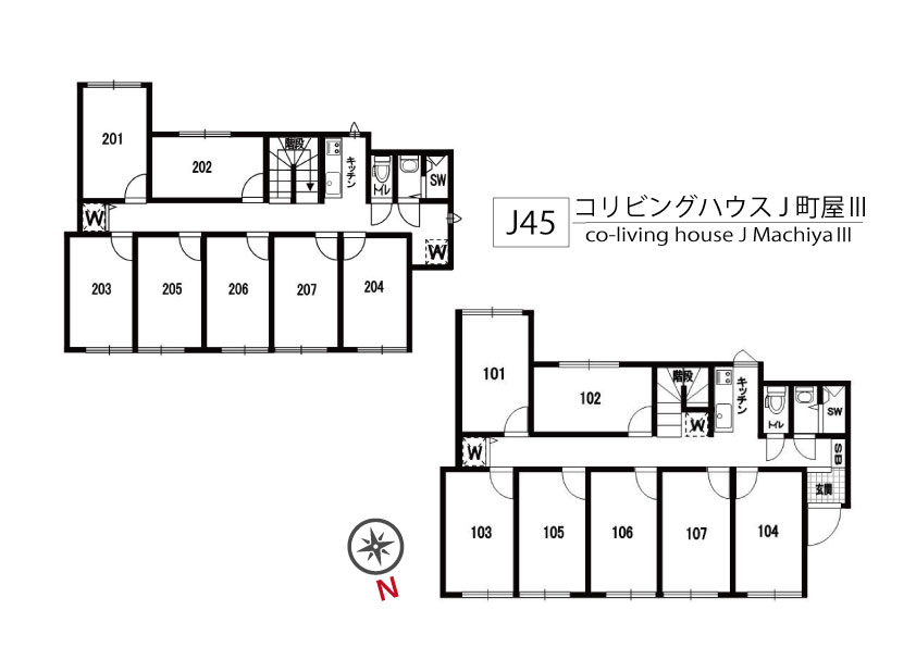 J45 Tokyoβ 荒川二丁目間取り図