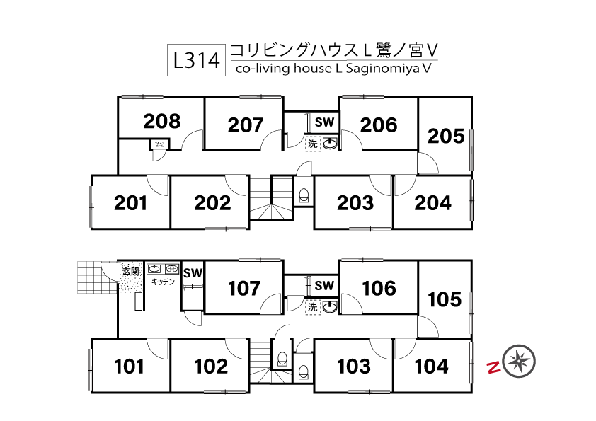L314 Tokyoβ 都立家政4間取り図
