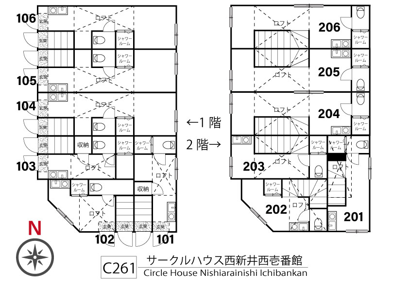 C261 サークルハウス 西新井西一番馆間取り図