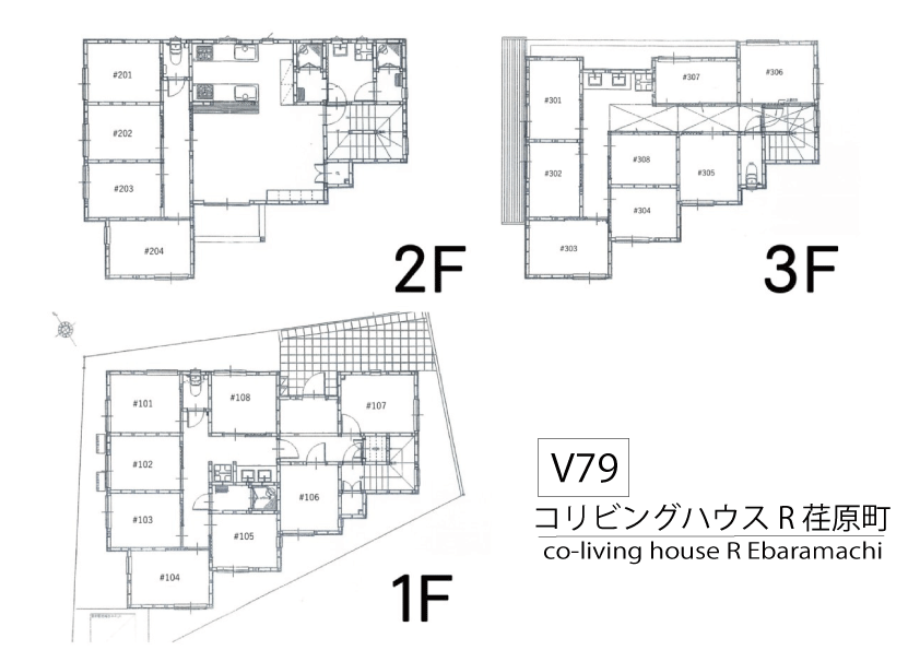 V79 Co-living house R 荏原町間取り図