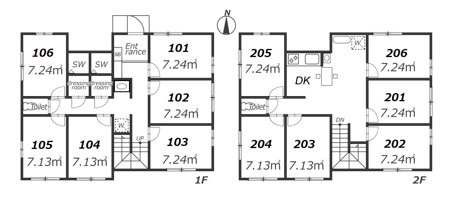 J187 TOKYO β 下井草2間取り図