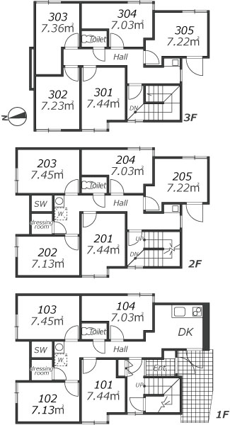 K211 TOKYO β 地下鉄成増2間取り図