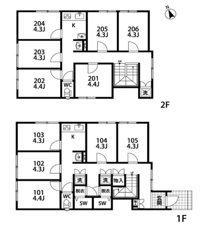  L264 TOKYO β 王子神谷3間取り図