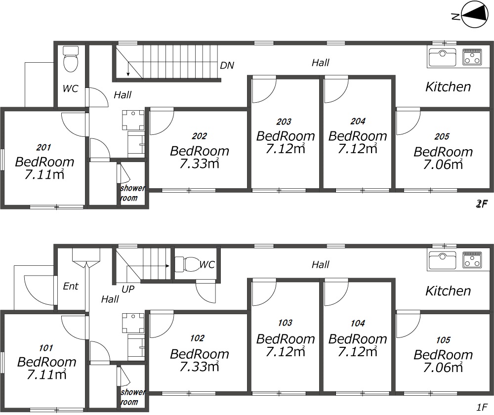 F88 TOKYO β 平和台12間取り図