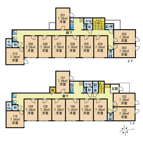 L238 TOKYO β 椎名町2間取り図