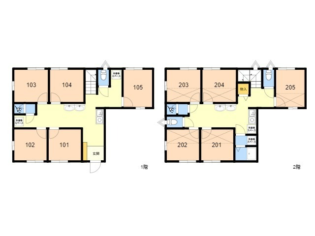 K337 TOKYO β 大森町2間取り図