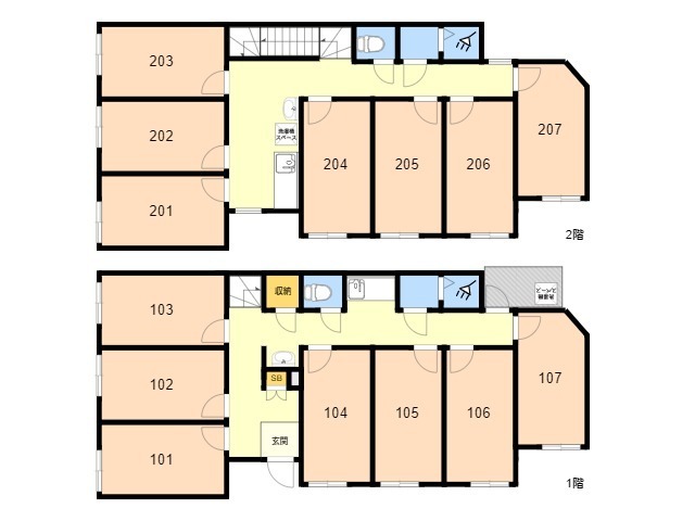 F41 TOKYO β 下神明3間取り図