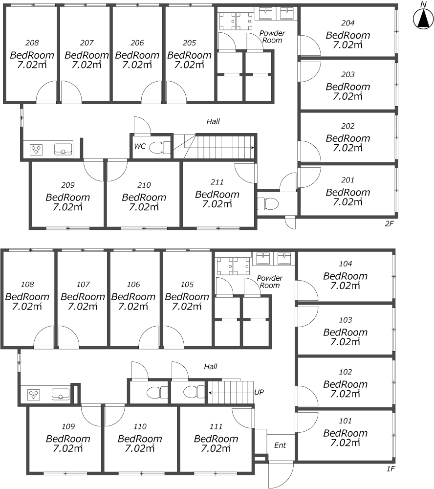 F79　TOKYO β Higashijujo 5間取り図