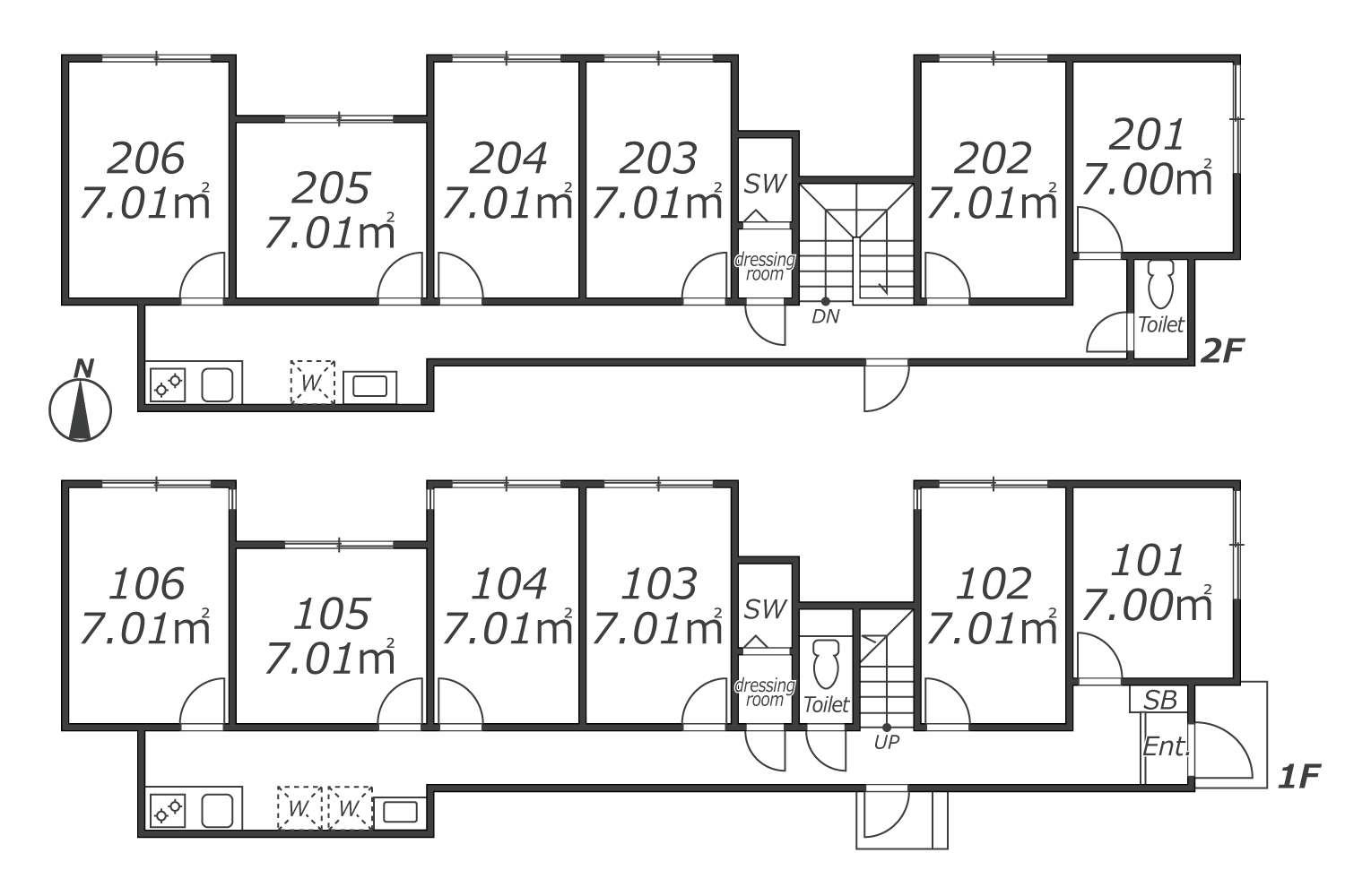 J140 TOKYO β Kanamecho 7間取り図