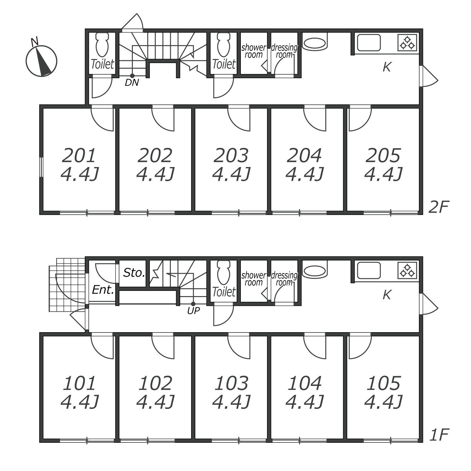 K475 TOKYO β Kaminagaya 間取り図