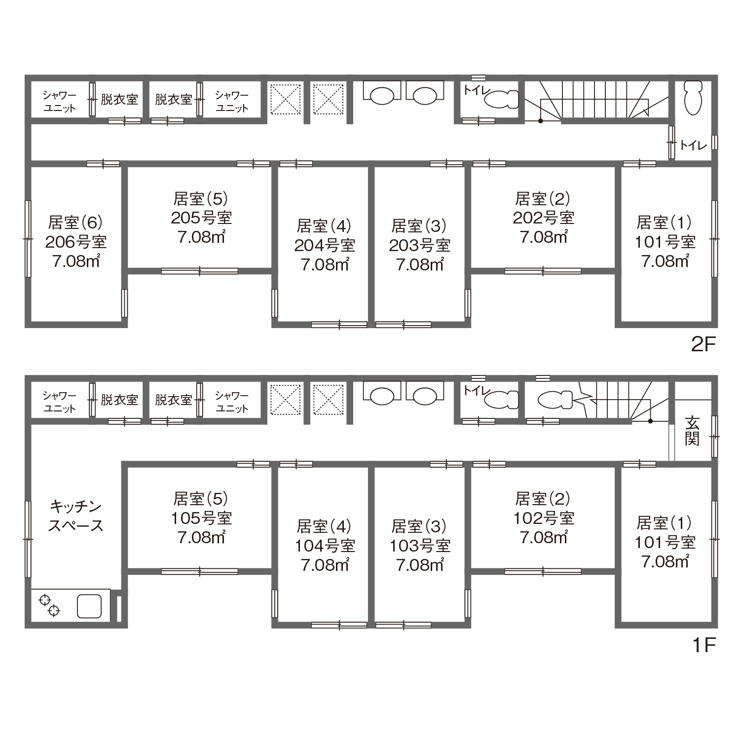 K401 TOKYO β Narimasu 1間取り図