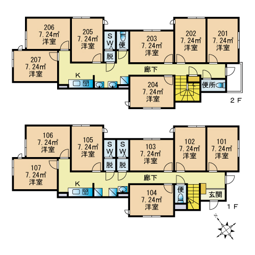 L106 TOKYO β 니시오이6間取り図