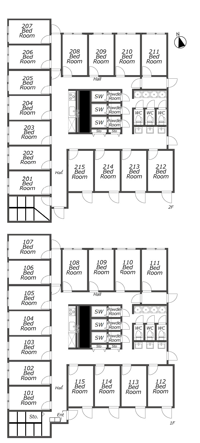 L205 TOKYO β Numabukuro 9間取り図
