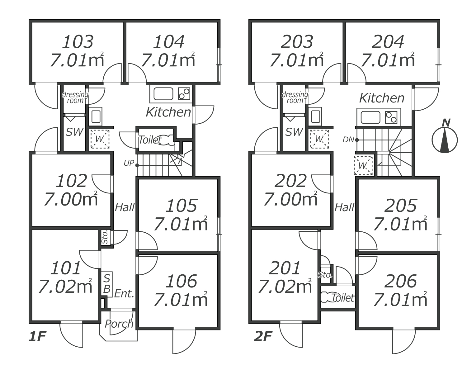  L128 TOKYO β 도부네리마7間取り図