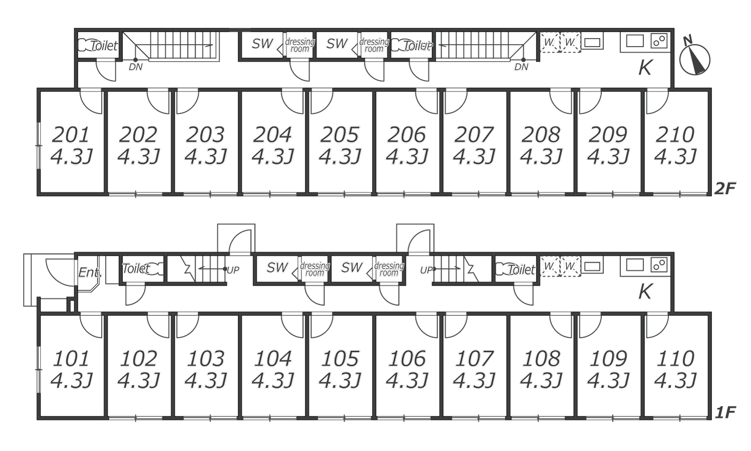 L346 TOKYO β Kugayama 1間取り図
