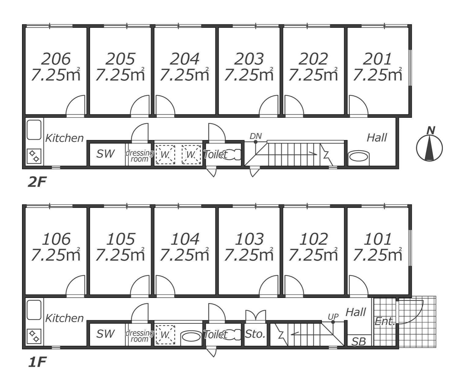 L203 TOKYO β 오지카미야1間取り図