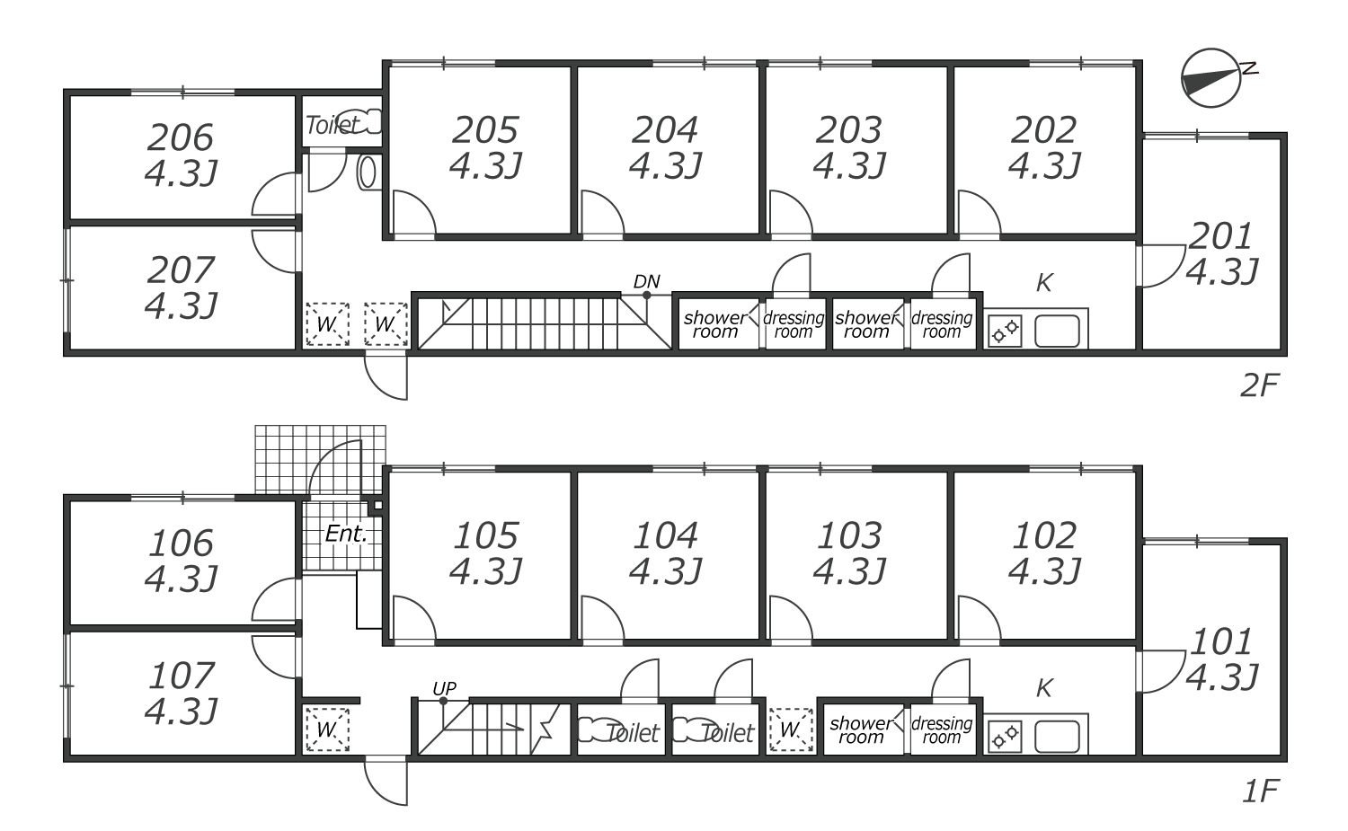 J76 TOKYO β 니시오기쿠보5間取り図